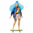 Лялька Barbie "Екстра" з блакитним кучерявим волоссям