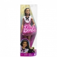 Кукла Barbie "Модница" в розовом платье с жабо