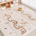 Дитячий двосторонній, складний килимок "Весела вулиця та Диво-цифри", 150х180x1 см