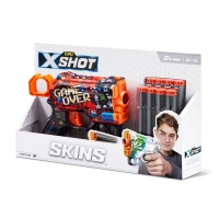Швидкострільний бластер X-SHOT Skins Menace Game Over  (8 патронів), 36515B