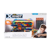 Швидкострільний бластер X-SHOT Skins Flux Striper (8 патронів), 36516K