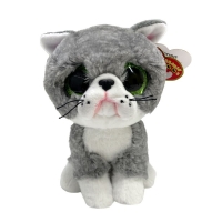 М'яка іграшка  TY Beanie Boos 36581 Cірий котик "FERGUS", арт. 36581
