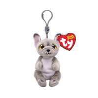 М'яка іграшка брелок TY Beanie Bellies 43111 Сірий пес "WILFRED" 12см, 43111