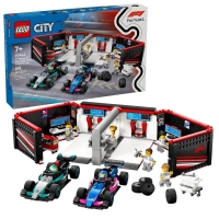 Конструктор LEGO City Гараж F1 та автомобілі Mercedes-AMG і Alpine (60444)