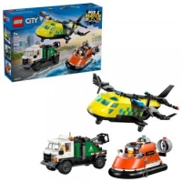Конструктор LEGO City Ремікс літака, вантажівки та судна на повітряній подушці (60505)