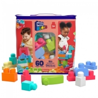 Конструктор рожевий  у мішку (60 дет.) Mega Bloks