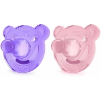 Пустышка фигурная для девочек Avent Soothie 2шт 3+ SCF194/05