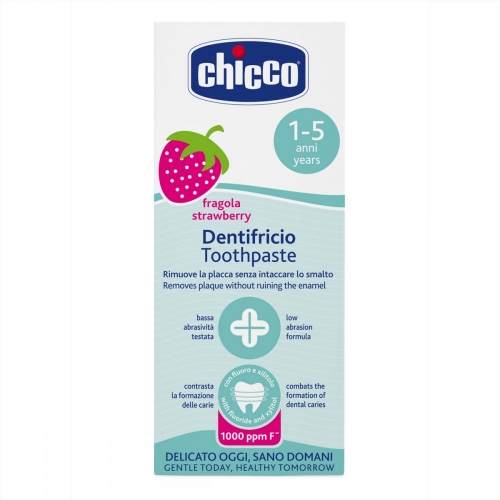 Зубна паста Chicco "Полуниця", з фтором, 50 мл