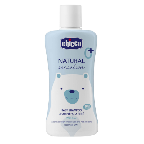 Шампунь с алоэ и маслом сладкого миндаля Chicco Natural Sensation "Без слез", 500 мл