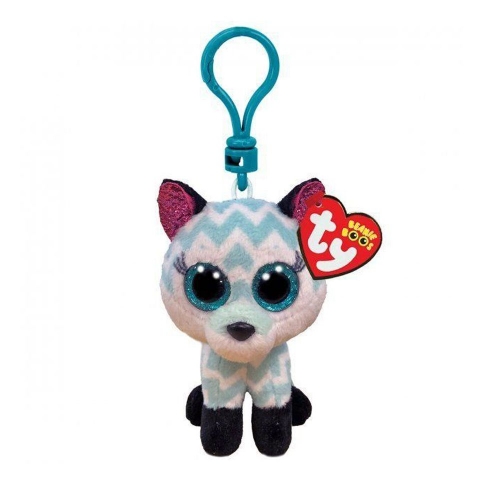 Мягкая игрушка брелок TY Beanie Boo's 35249 Голубая лиса "ATLAS" 12см