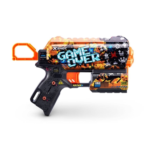 Швидкострільний бластер X-SHOT Skins Flux Game Over (8 патронів), 36516E