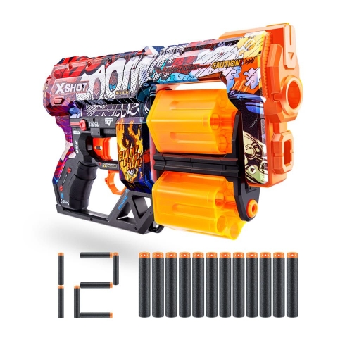 Швидкострільний бластер X-SHOT Skins Dread Boom (12 патронів), 36517A