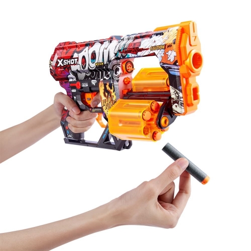 Швидкострільний бластер X-SHOT Skins Dread Boom (12 патронів), 36517A