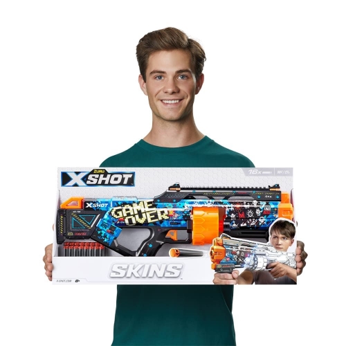 Швидкострільний бластер X-SHOT Skins Last Stand Game Over (16 патронів), 36518A