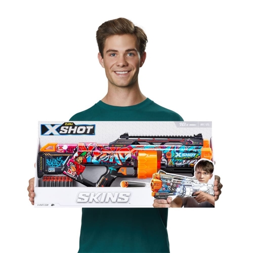 Швидкострільний бластер X-SHOT Skins Last Stand Graffiti (16 патронів), 36518B