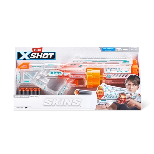 Быстрострельный бластер X-SHOT Skins Last Stand SPECTER (16 патронов), 36518Q