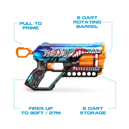 Швидкострільний бластер X-SHOT Skins Griefer Shark Thrasher (12 патронів), 36561В