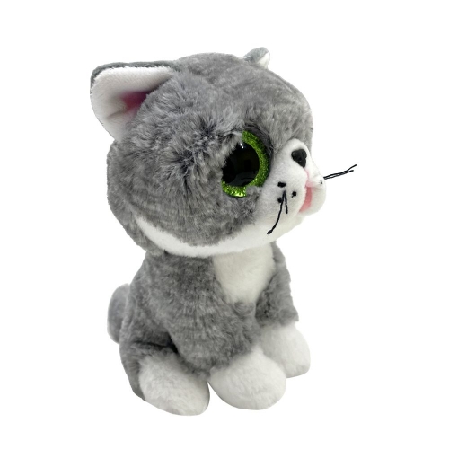 М'яка іграшка  TY Beanie Boos 36581 Cірий котик "FERGUS", арт. 36581