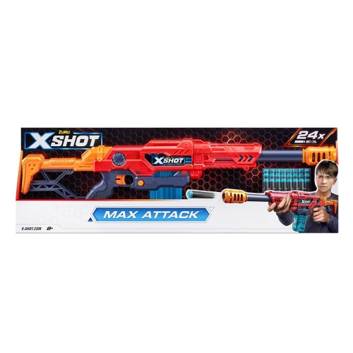 X- Shot Red Бластер Large Max Attack (24 патрони), 3694R