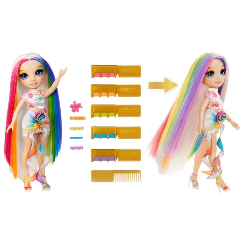 Ігровий набір з лялькою RAINBOW HIGH (РЕЙНБОУ ХАЙ) серії "Дрібниці для волосся та стиль" – АМАЯ (526780)