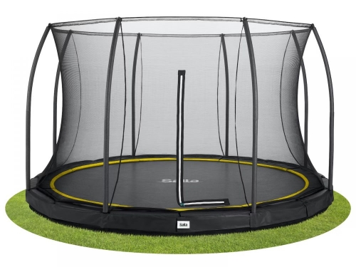 Батут Salta Comfort Edition Ground круглий, 427см, чорний