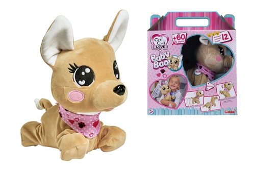 Собачка CCL "Baby Boo", интерактивная, украинский язык, выполняет 12 команд, 60 звуков, 30 см, 3 +