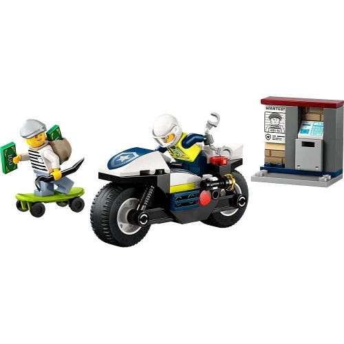Конструктор LEGO City Преследование на полицейском мотоцикле (60455)