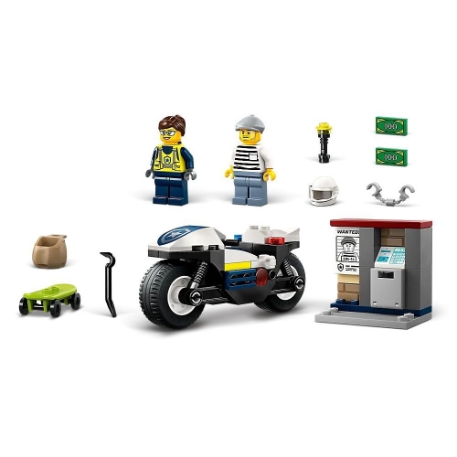 Конструктор LEGO City Преследование на полицейском мотоцикле (60455)