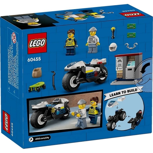 Конструктор LEGO City Преследование на полицейском мотоцикле (60455)