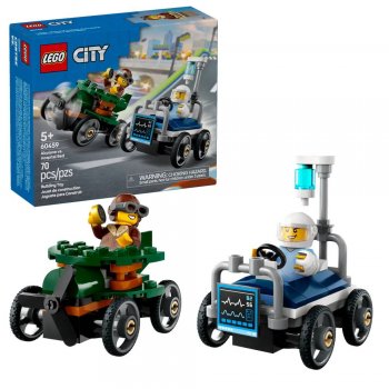 Конструктор LEGO City «Самолет против больничной койки» Набор для гонки (60459)