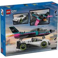 Конструктор LEGO City Реактивний літак проти автомобіля (60489)
