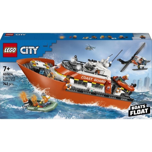 Конструктор LEGO City Рятувальний катер і гелікоптер берегової охорони (60504)