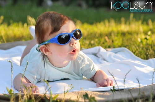 Дитячі сонцезахисні окуляри Koolsun зелені серії Flex (Розмір: 0+)