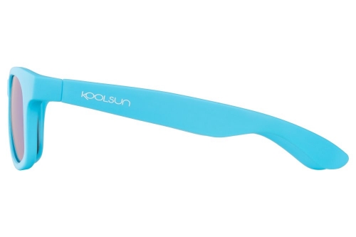 Детские солнцезащитные очки Koolsun неоново-голубые серии Wave (Размер: 3+)