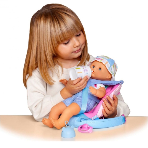 Пупс-хлопчик Ненуко з люлькою-переноскою, 35 см