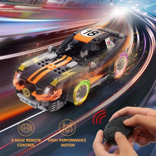 Машина-конструктор на дистанционном управлении "Спортивный автомобиль"