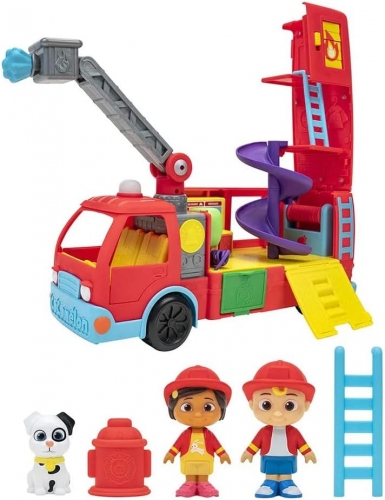 Игровой набор CoComelon Feature Vehicle Пожарная машина-трансформер с аксессуарами