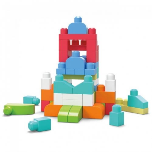 Конструктор рожевий  у мішку (60 дет.) Mega Bloks