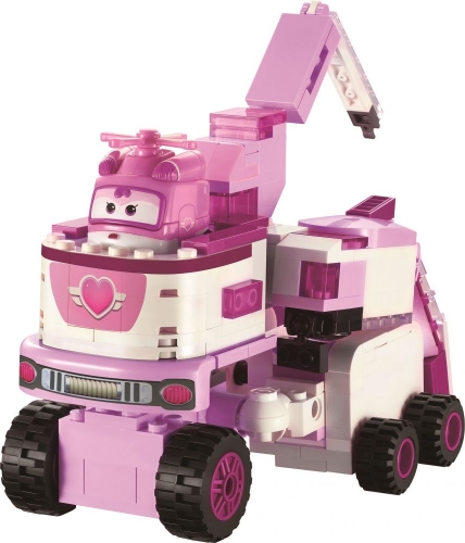 Конструктор-трансформер Super Wings Small Blocks 2-in-1 Buildable Transforming Vehicle Dizzy, Діззі