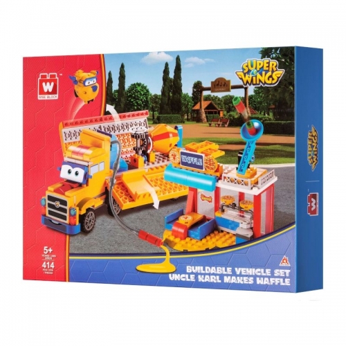 Конструктор Super Wings Small Blocks Buildable Vehicle Set вантажівка і магазин