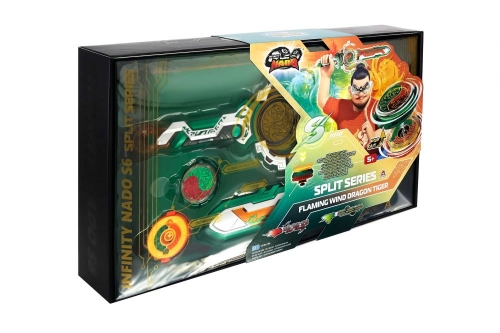 Волчок Infinity Nado VI Split Series Горящий Ветер Дракон Тигр (Flaming Wind Dragon Tiger)