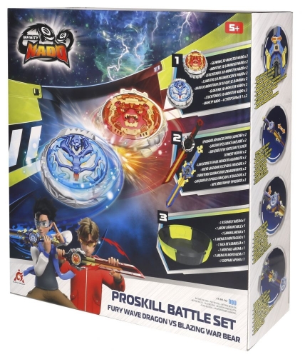 Набор Infinity Nado VI Proskill Battle Set Лютый Дракон и Пылающий Боевой Медведь (Fury Wave Dragon vs Blazing War Bear)