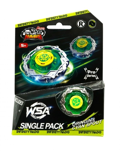 Волчок Infinity Nado VII Pro Series Single Pack Origins Циановый Вихрь (Cyan Spout)