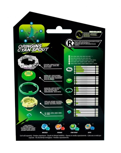 Волчок Infinity Nado VII Pro Series Single Pack Origins Циановый Вихрь (Cyan Spout)
