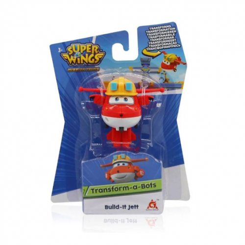 Ігрова фігурка-трансформер Super Wings Transform-a-Bots Build-It Jett, Джетт будівельник