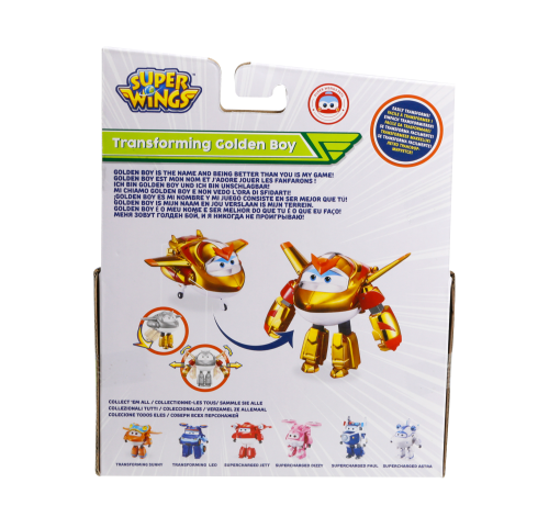 Ігрова фігурка-трансформер Super Wings Transforming Золотий Хлопчик (Golden Boy)