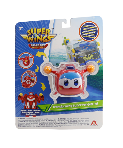 Ігрова фігурка-трансформер Super Wings Transforming Super Pet Джером улюбленець (Jerome pet)