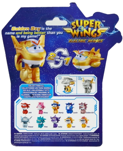 Ігрова фігурка-трансформер Super Wings Transform-a-Bots Золотий Хлопчик (Golden Boy)