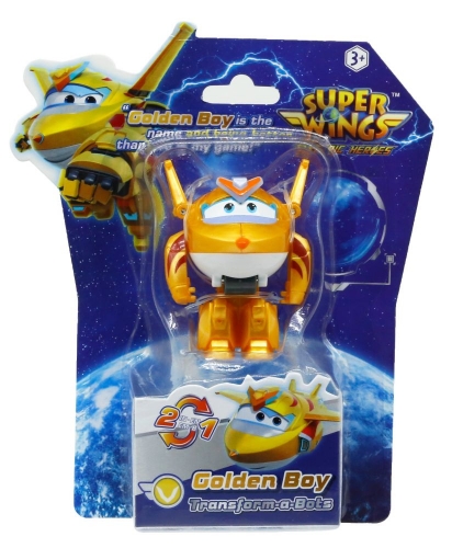 Ігрова фігурка-трансформер Super Wings Transform-a-Bots Золотий Хлопчик (Golden Boy)