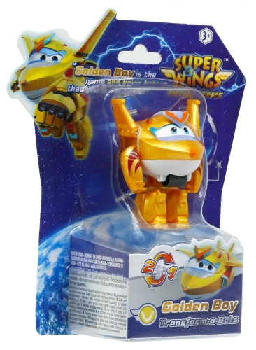 Ігрова фігурка-трансформер Super Wings Transform-a-Bots Золотий Хлопчик (Golden Boy)